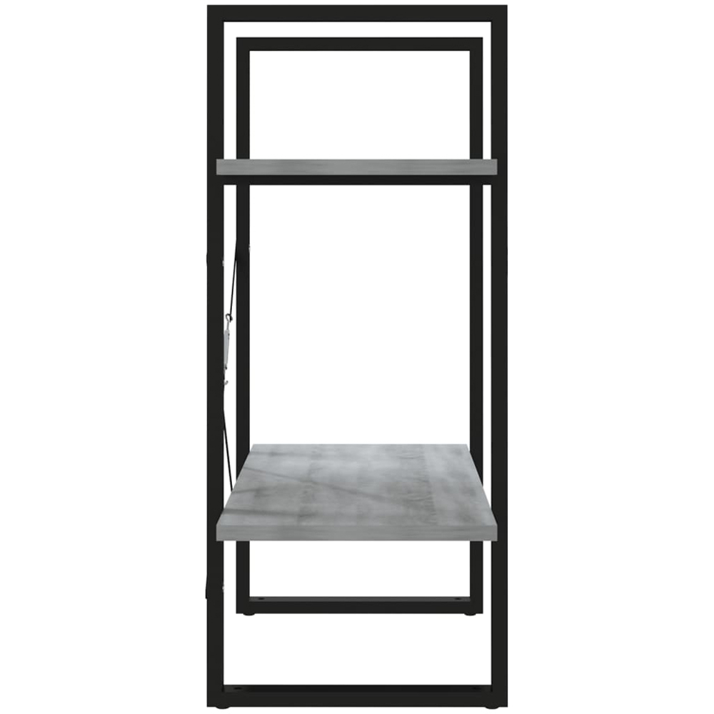 vidaXL 2 Shelf Brown Oak Bookcase Image 3