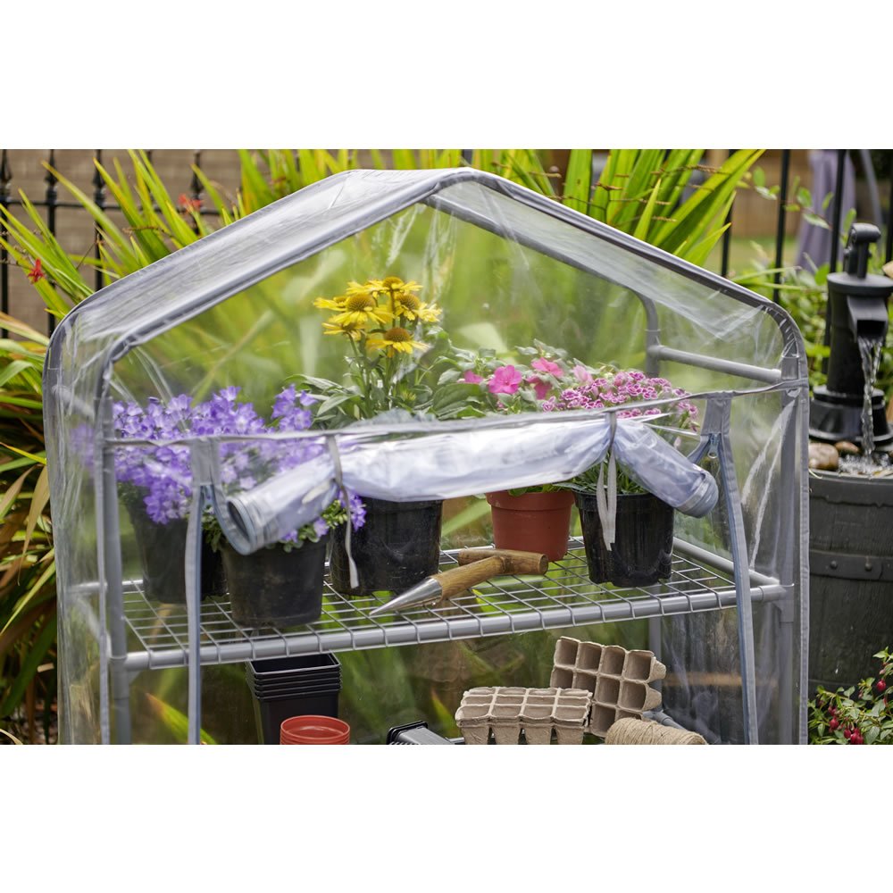 Wilko PVC 4 Tier Replacement Greenhouse Cover Mini Wilko