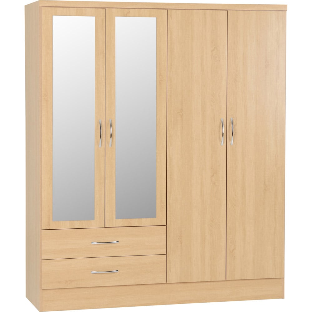 Seconique Nevada Sonoma Oak Effect 4 Piece Bedroom Furniture Set Image 3