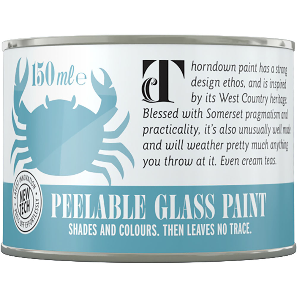 Thorndown Bandit Blue Peelable Glass Paint 150ml Image 2