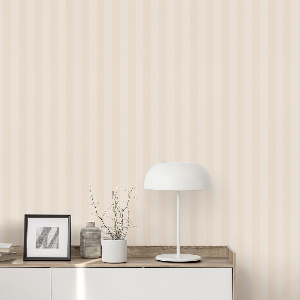 Erismann Heritage Stripe Cream Wallpaper Image 4
