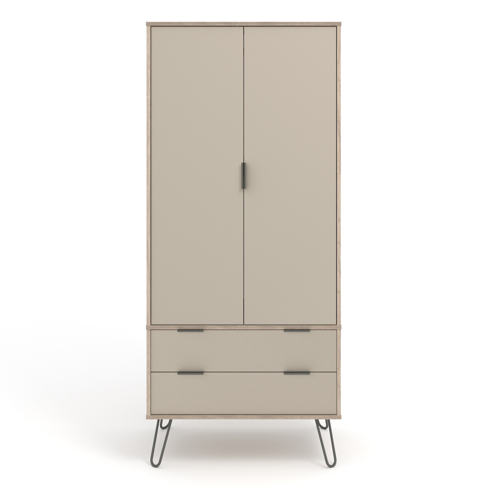 Core Products Augusta 2 Door 2 Drawer Driftwood and Calico Wardrobe Image 2
