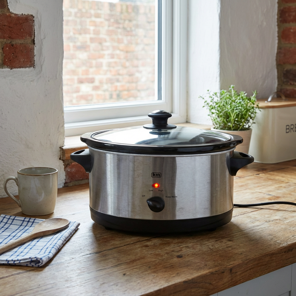 Kitchen Master Silver 5.5L Slow Cooker Image 3