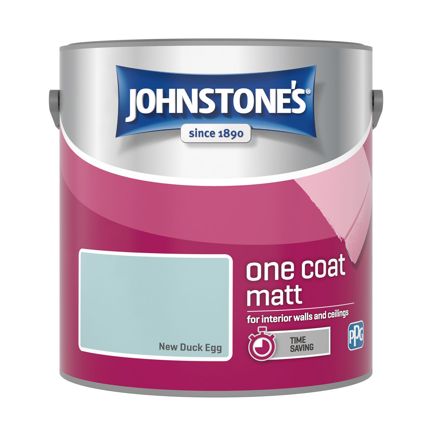 Johnstones One Coat Matt Paint - New Duck Egg Image 6
