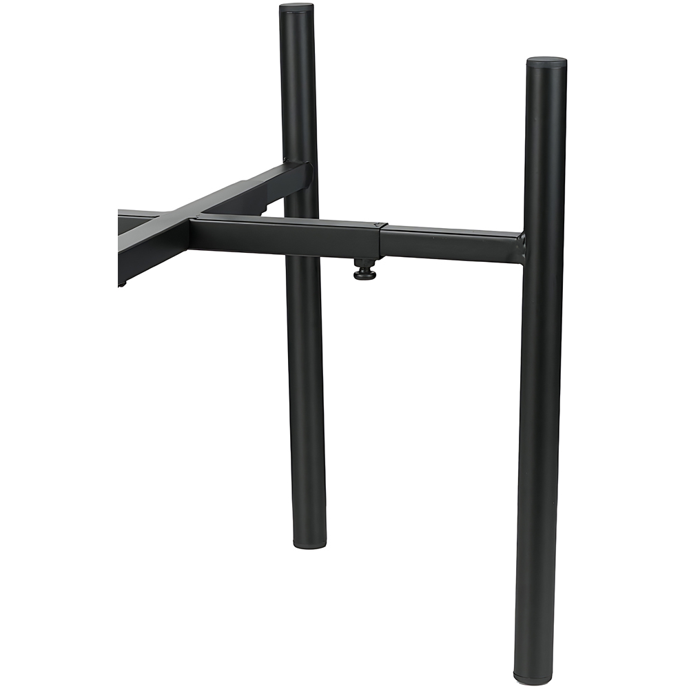 Living and Home Black Height Adjustable Metal Plant Stand 18-26cm Image 5