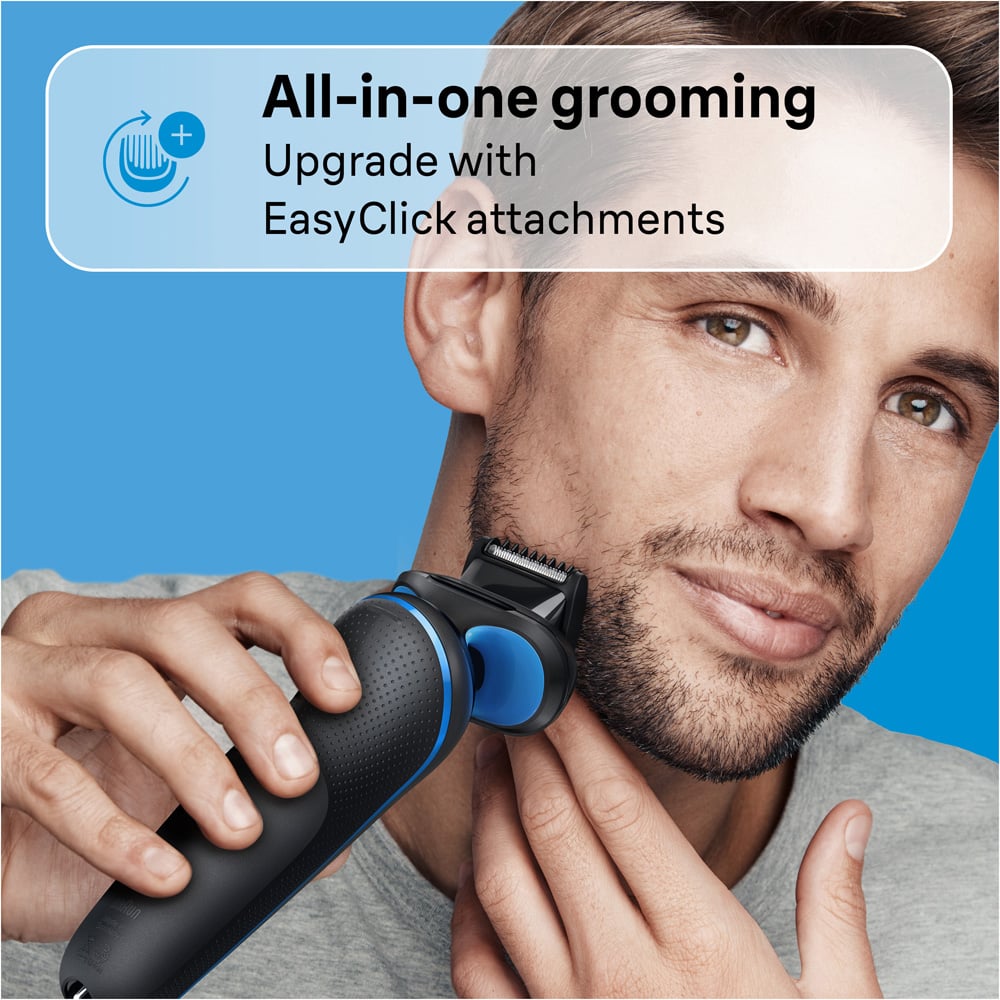 Braun Series 5 52-B7000cc Blue Electric Shaver with SmartCare Centre Image 7
