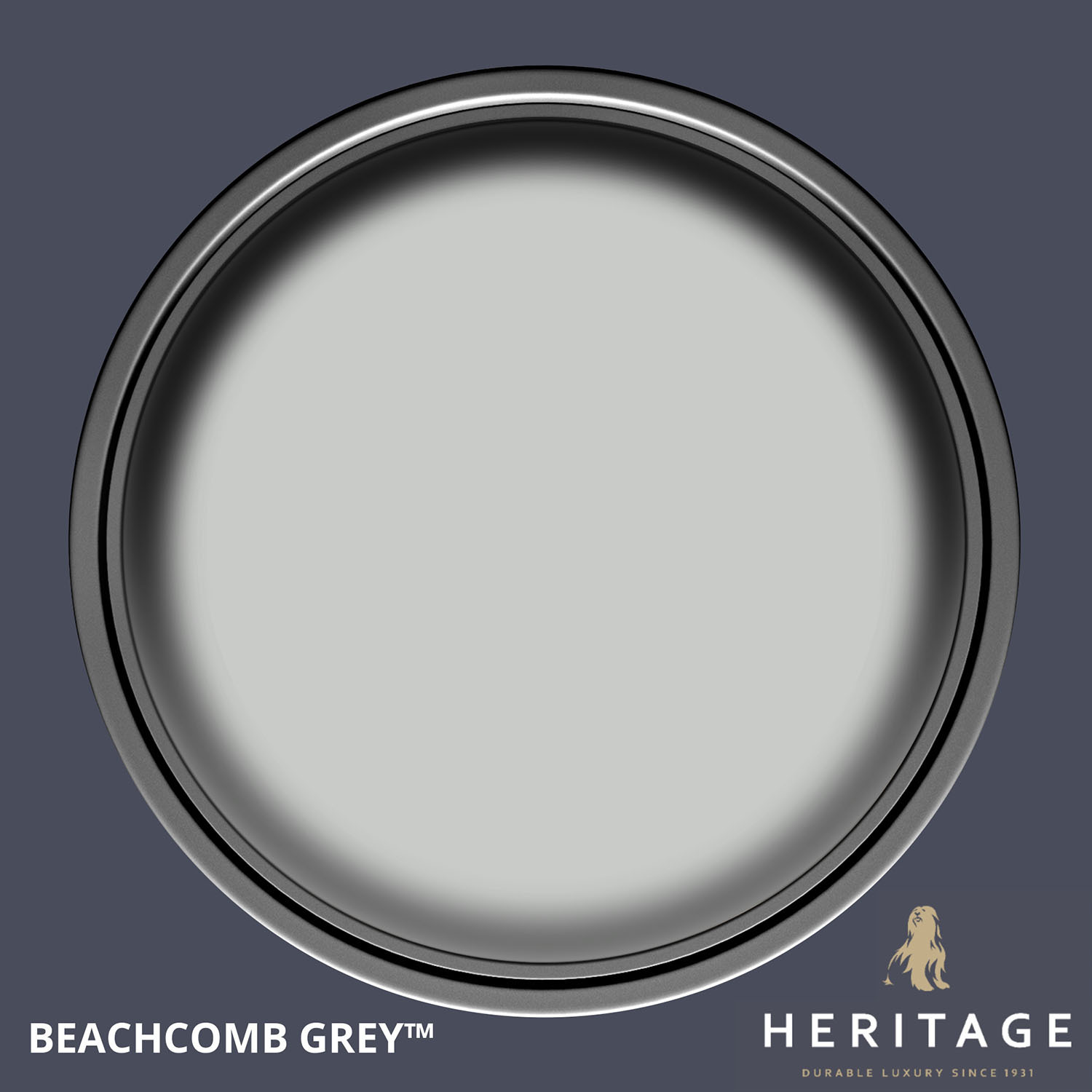 Dulux Heritage Walls and Ceilings Beachcomb Grey Velvet Matt Emulsion Paint 2.5L Image 4