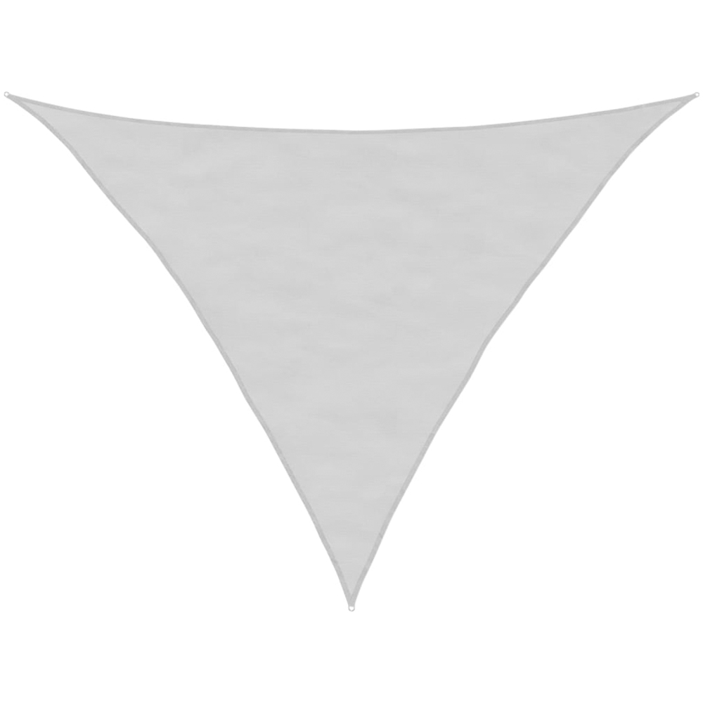 vidaXL Grey Triangular Sun Shade Sail 3.5 x 3.5 x 4.9m Image 1