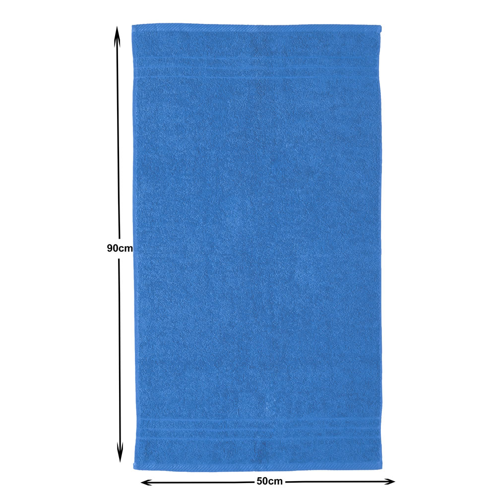 Wilko Deep Blue 100% Cotton Hand Towel Image 3