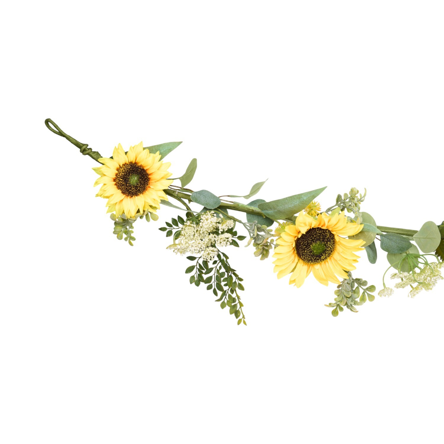 Artificial Sunflower Meadow Garland Yellow Image 3