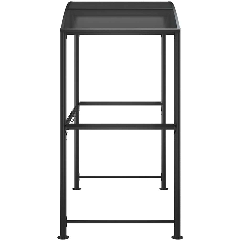 vidaXL 2.1 x 1.1m Anthracite BBQ Gazebo with Side Shelves Image 4