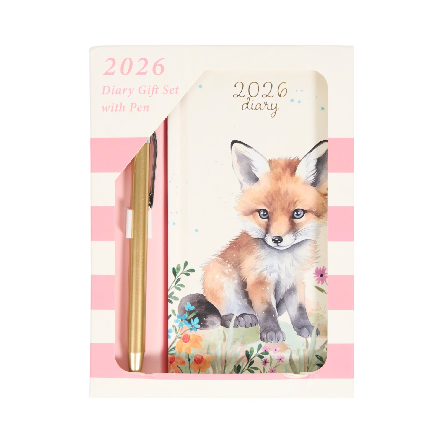 2026 Slimline Animal Diary and Pen Image 2