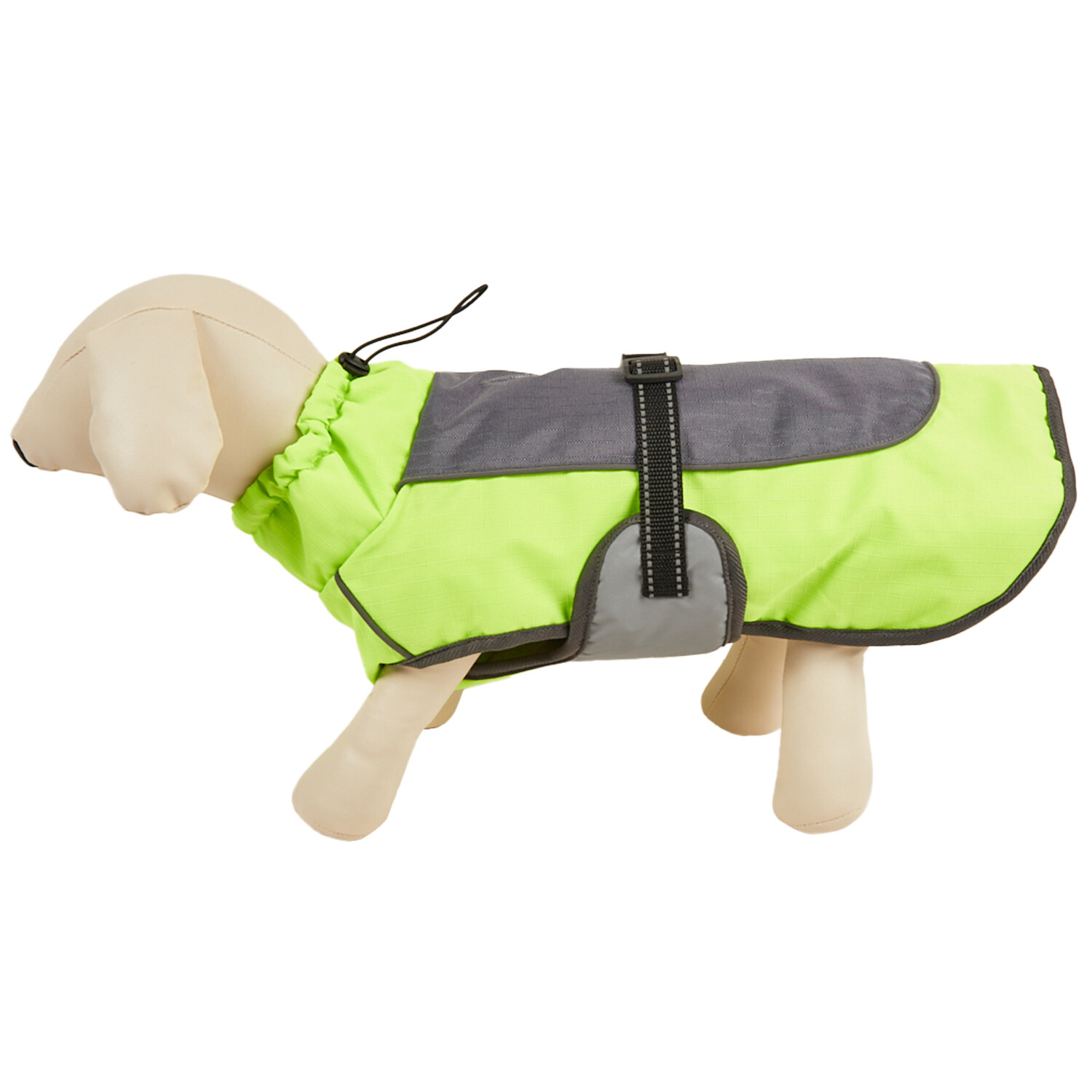 Padded High Vis Dog Coat - Yellow / XXL Image 8