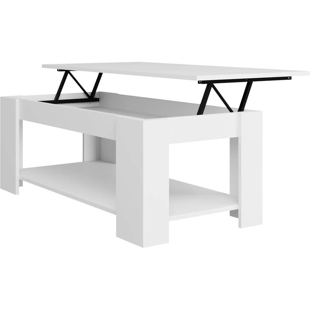 GFW White Lift Up Coffee Table Image 4