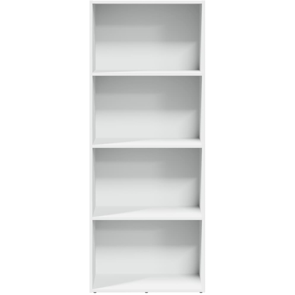 vidaXL 4 Shelf White Bookcase Image 4