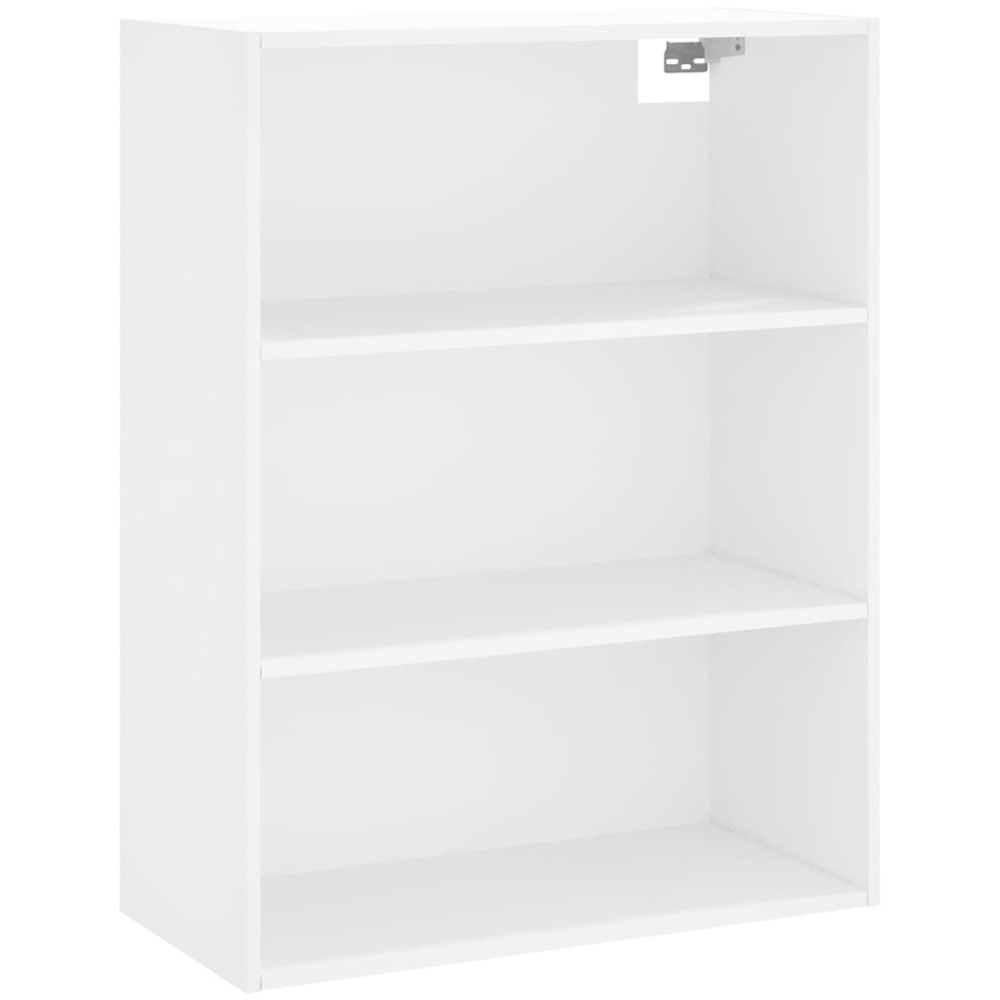 vidaXL Single Glass Door 3 Drawer 3 Shelf White Tall Highboard Image 5