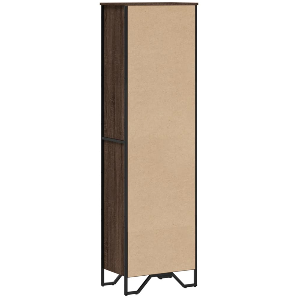 vidaXL 5 Shelf Brown Oak Bookcase Image 5