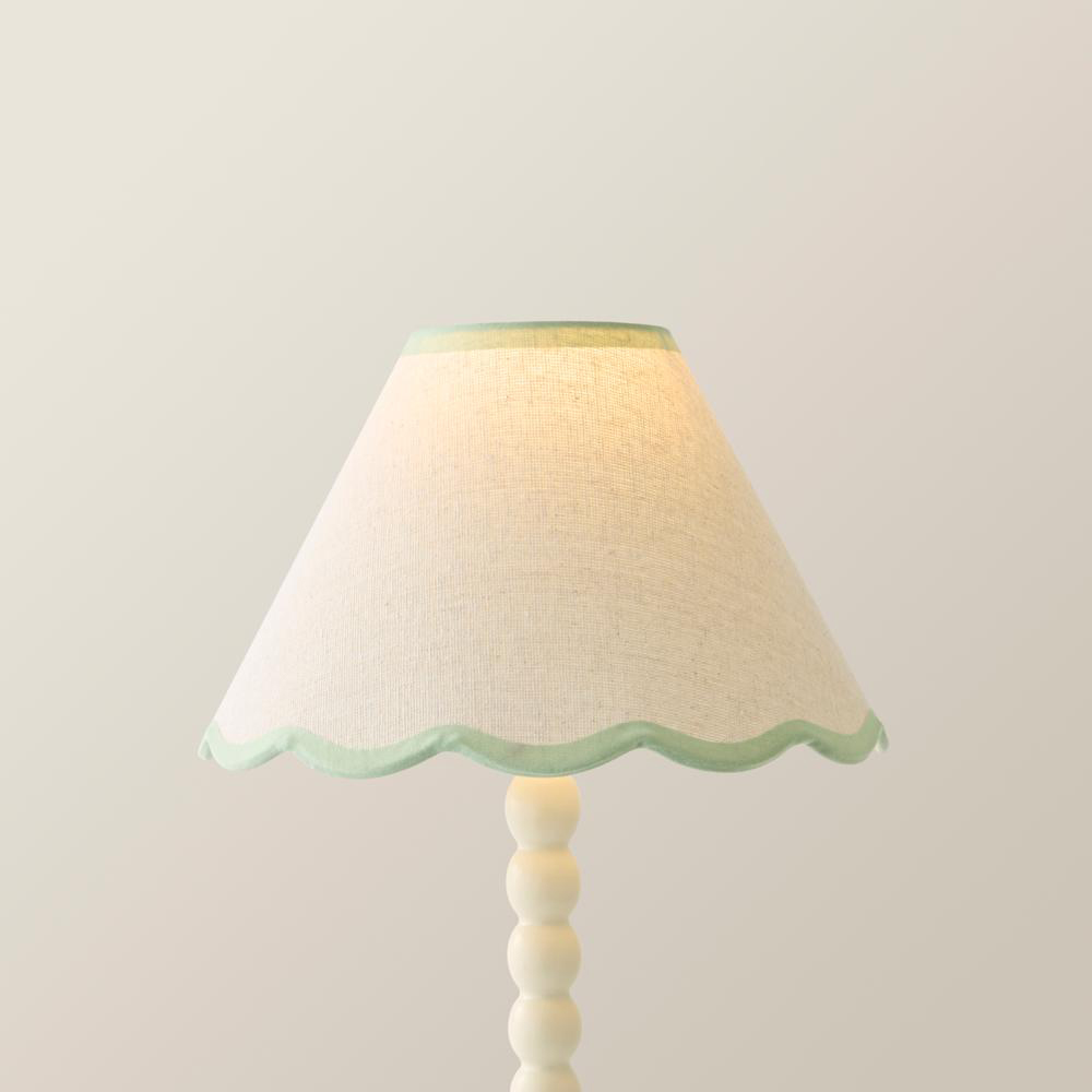 ValueLights Florie Scallop Green Trim Small Shade Image 3