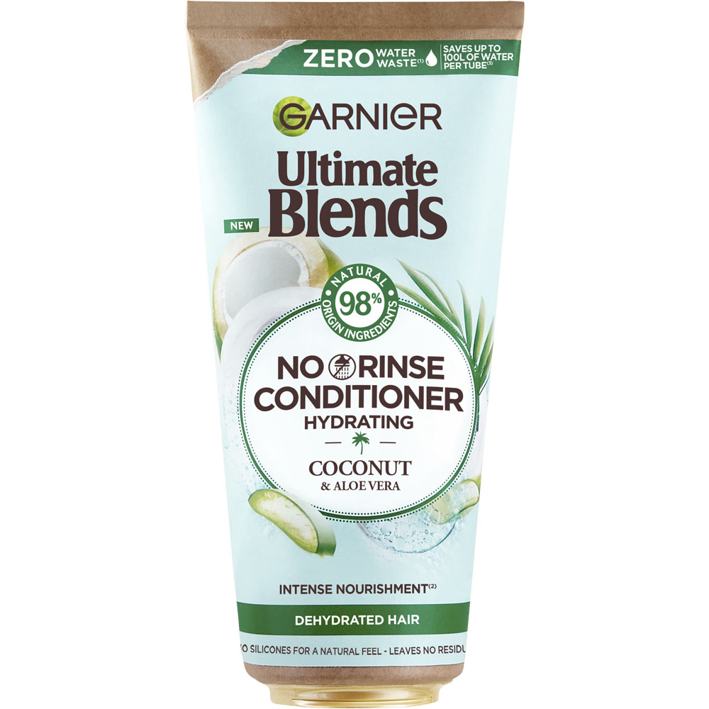 Garnier Ultimate Blends Coconut and Aloe Vera No Rinse Conditioner 200ml Image 1