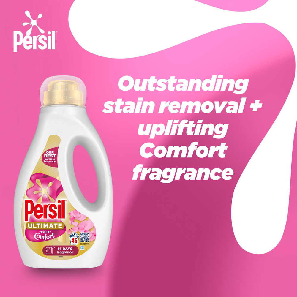 Persil Ultimate Touch of Comfort Liquid Detergent 46 Washes 1.242L 3 Pack Image 7