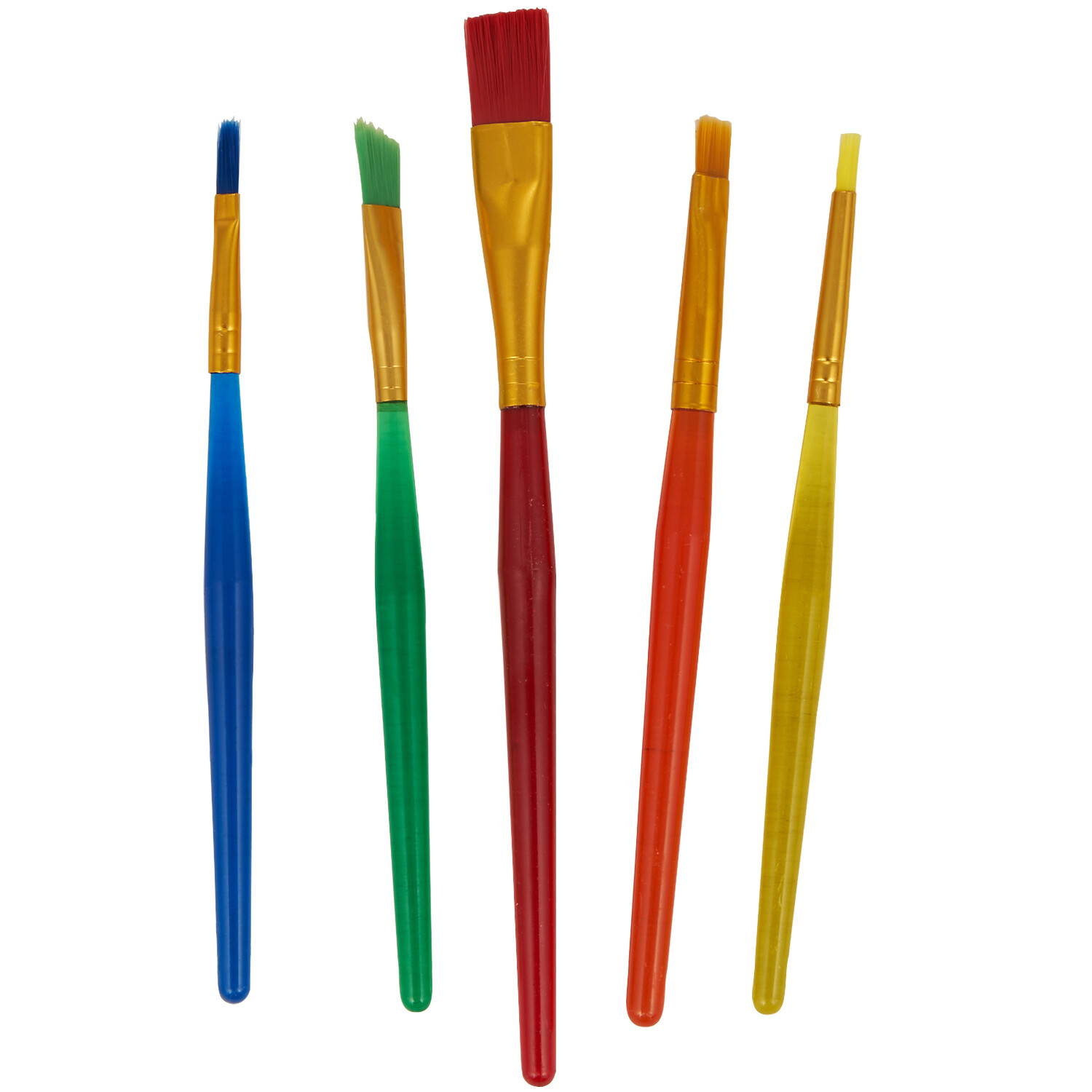 Pack of 5 Assorted Paint Brushes Image 3