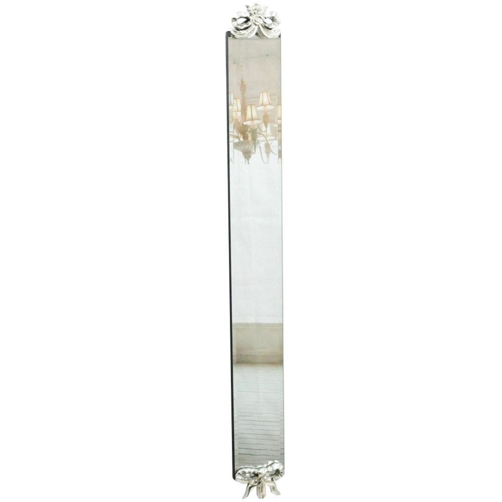 Acacia Home Silver Slim Wall Mirror 109 x 13cm Image 1