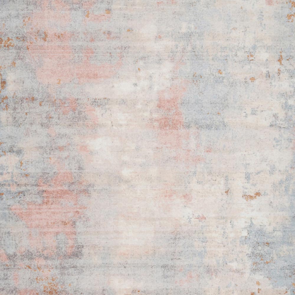 Kukoon Distressed Abstract Beige Pastel Pink Washable Rug 120 x 170cm Image 3