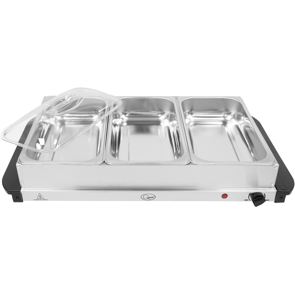 Quest Silver Large Buffet Server and Warming Plate Image 1