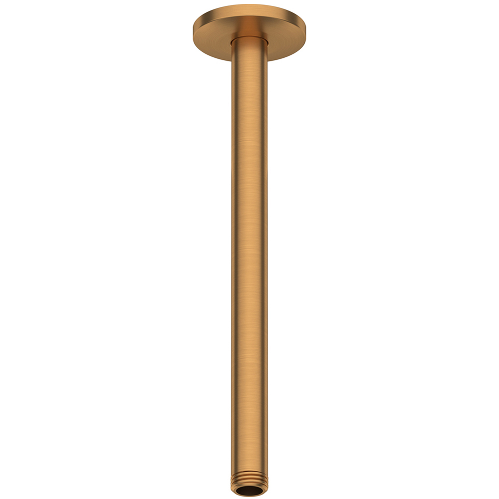 Duravit Brushed Bronze Ceiling Shower Arm 300mm Image 1