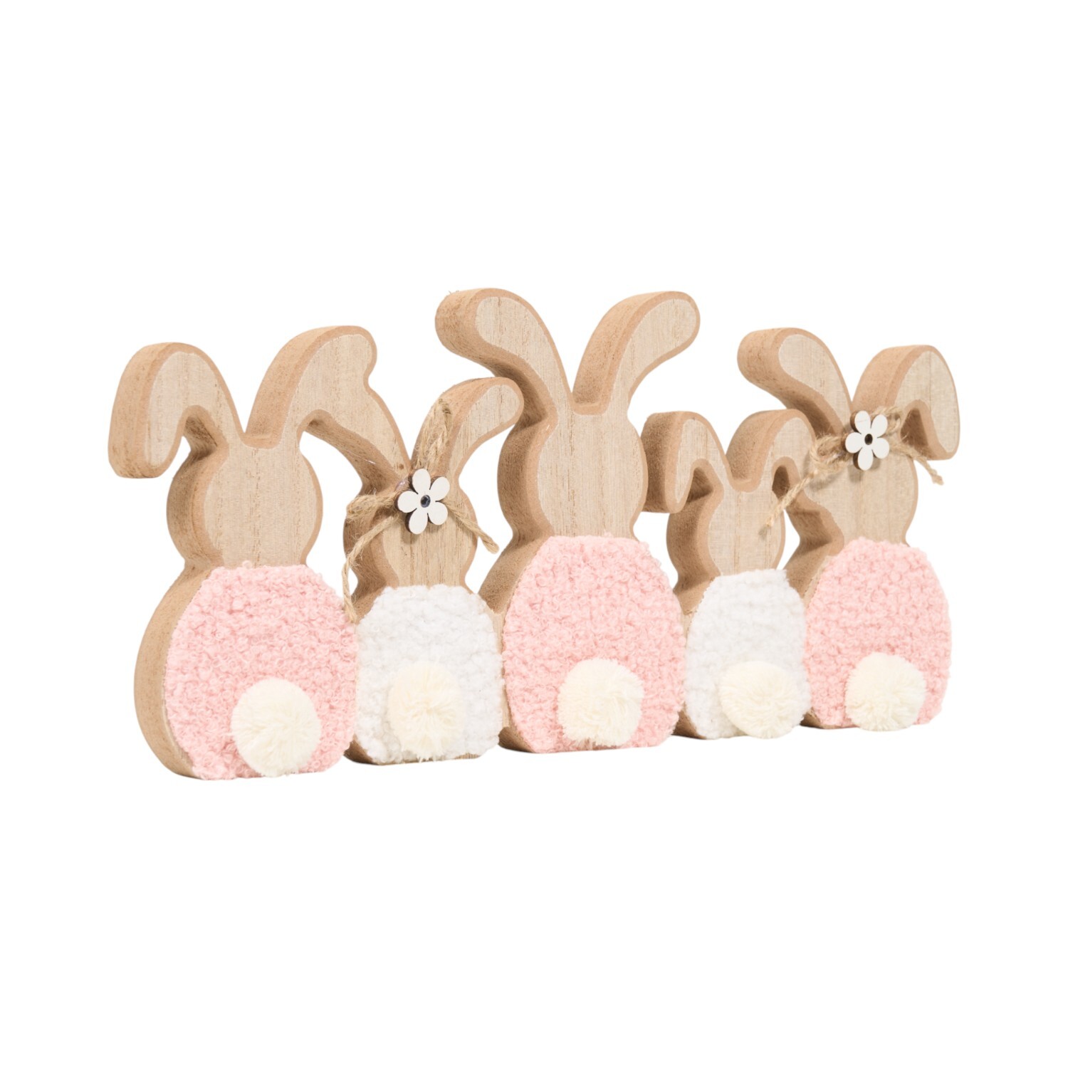 Wooden Rabbits Ornament Image 4