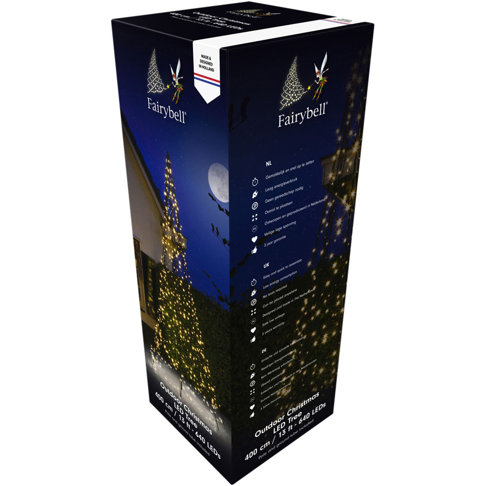 Fairybell 13ft Twinkling LED Outdoor Christmas Tree Image 3