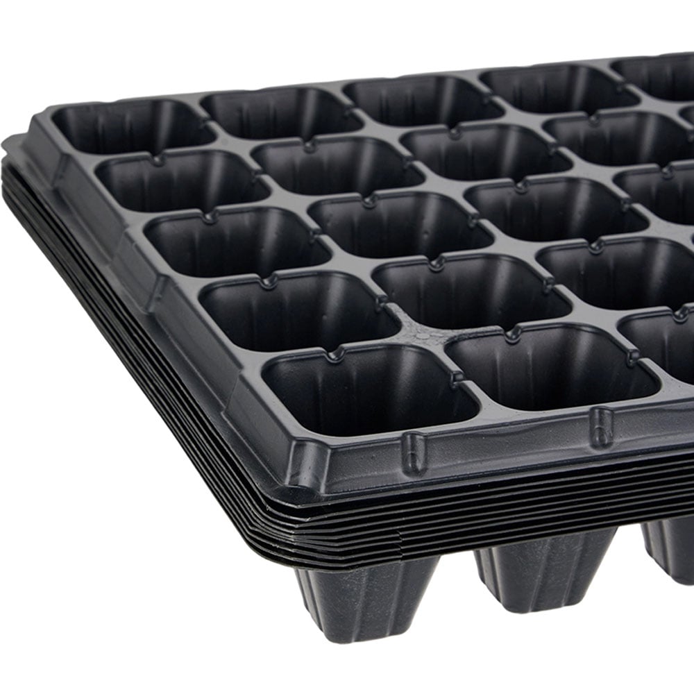 Living and Home 50 Cell Gardening Seedling Tray Set of 10 Image 5