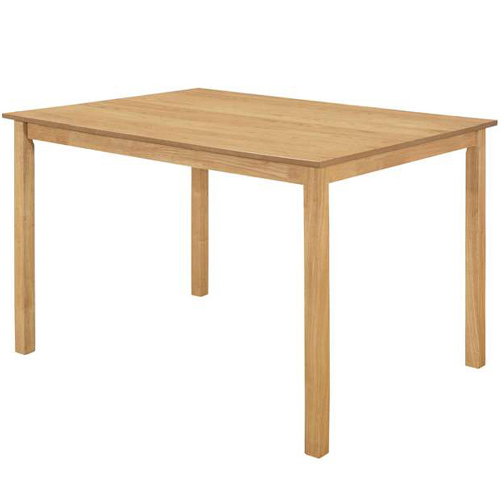 Cottesmore 4 Seater Rectangle Dining Table Oak Image 2