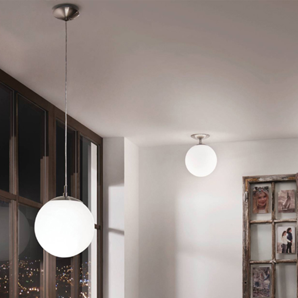 EGLO Rondo Opal Matt Pendant 25cm | Wilko