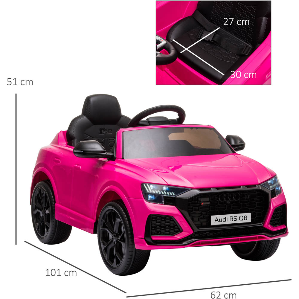 Tommy Toys Audi RS Q8 Kids Ride On Electric Car Pink 6V Image 6