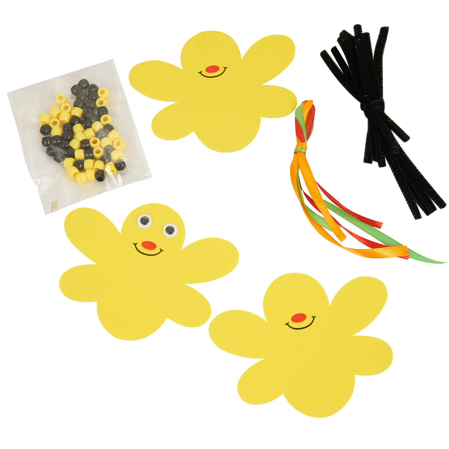 Dangly Legs Bumble Bee Decoration Kit - Multicolour Image 3