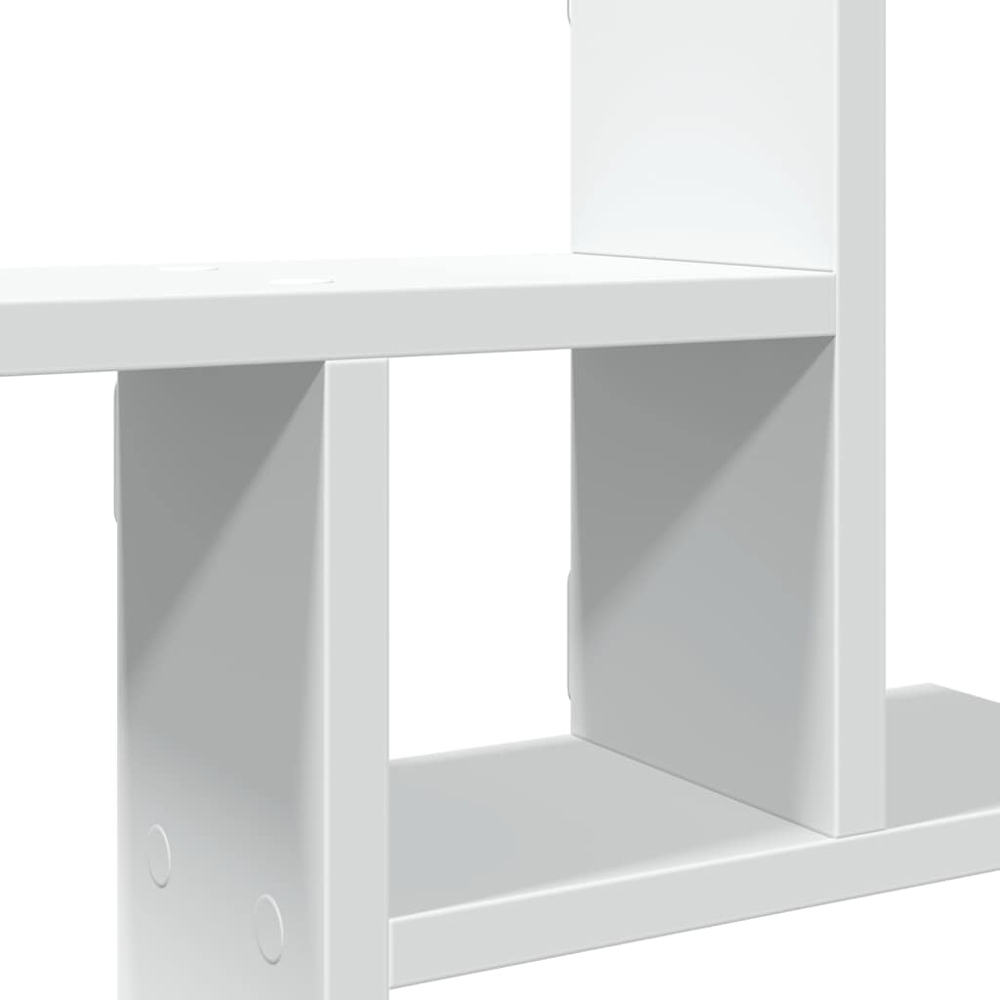 vidaXL 50cm Set of 2 White Floating Wall Shelf Image 8