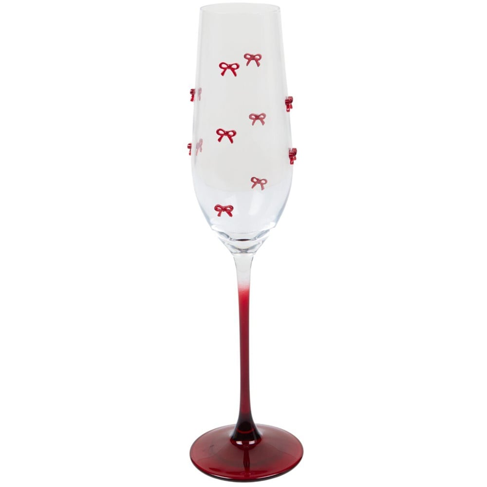 Bow Champagne Glass Clear Image 2