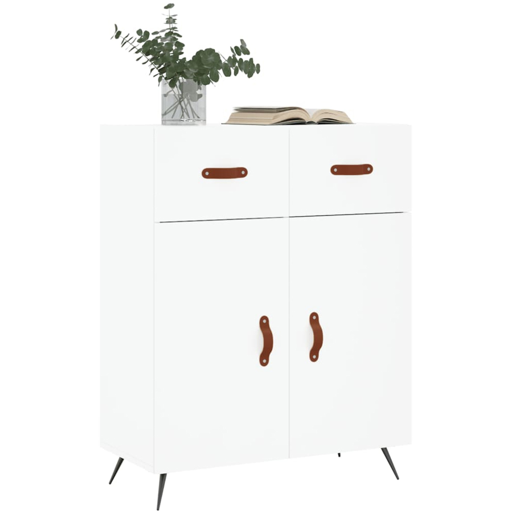 vidaXL 2 Door 2 Drawer White Sideboard Image 3