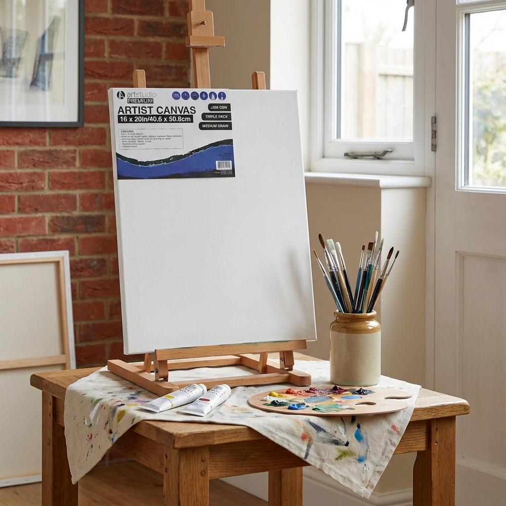 Art Studio Premium Artist Canvas 40.6 x 50.8cm 3 Pack Image 3