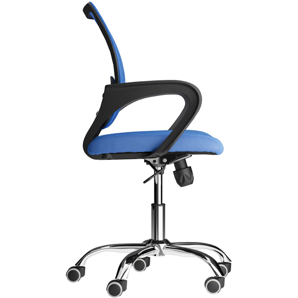 LPD Furniture Tate Blue Mesh Back Swivel Office Chair Image 5