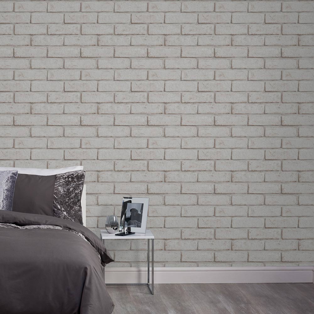 Superfresco Easy Brick White and Red Wallpaper Image 3