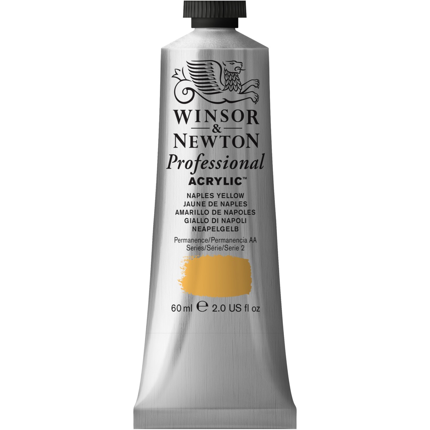 Winsor and Newton 60ml Professional Acrylic Paint - Naples Yellow Image