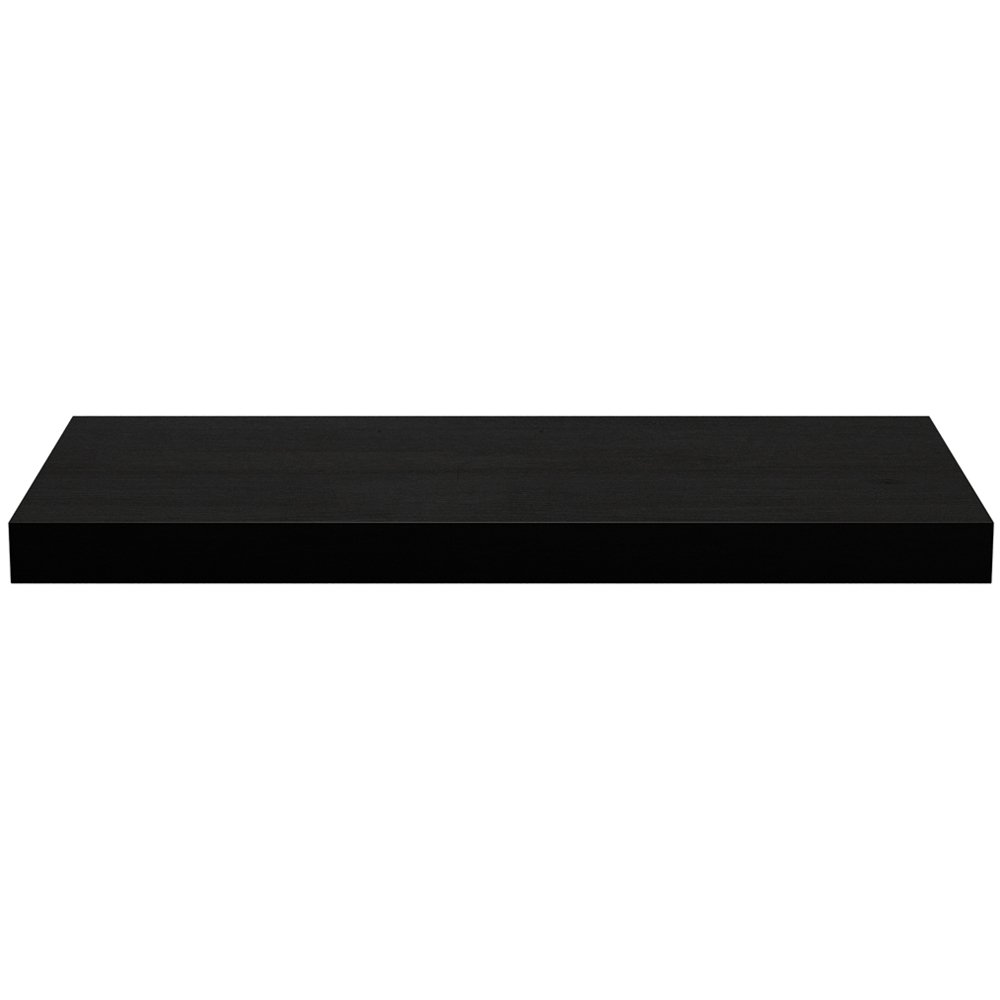 Homebase 60cm Black Ash Effect Floating Shelf 2 Pack Image 4