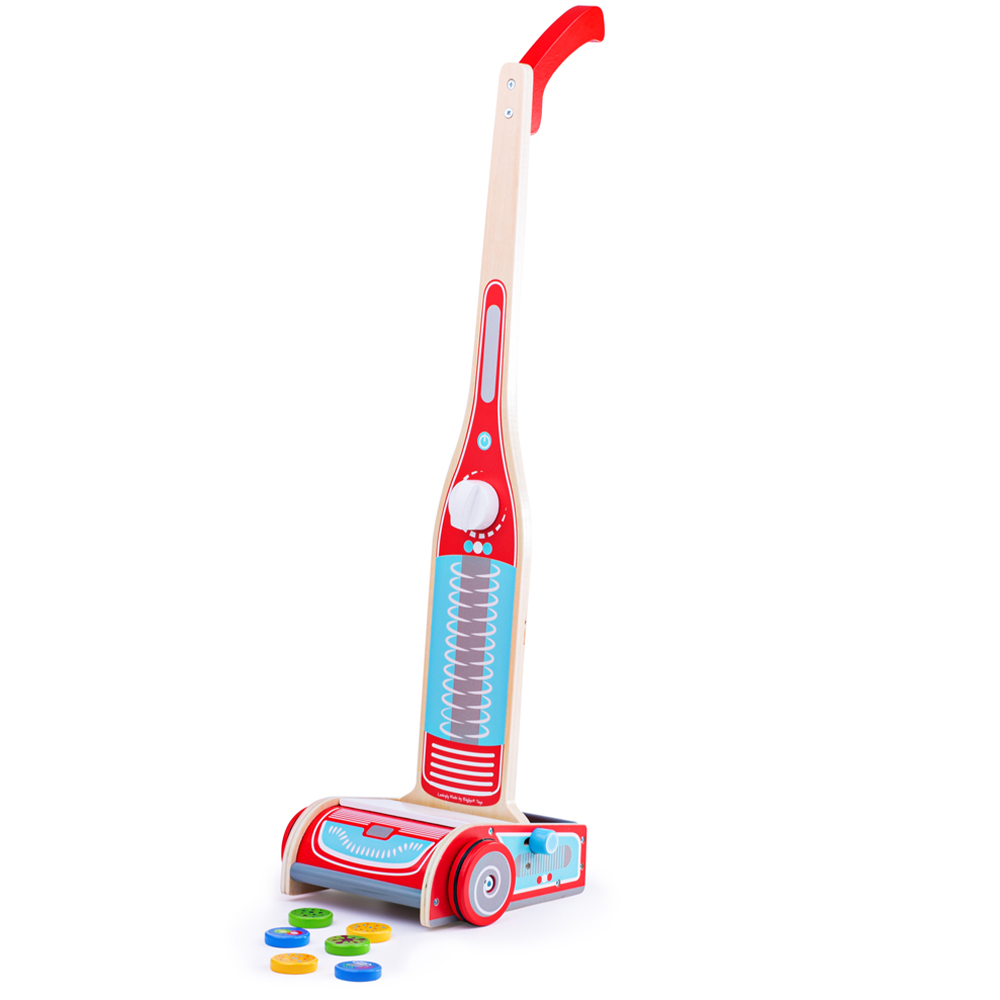 Bigjigs Toys Upright Vacuum Cleaner Multicolour Image 1