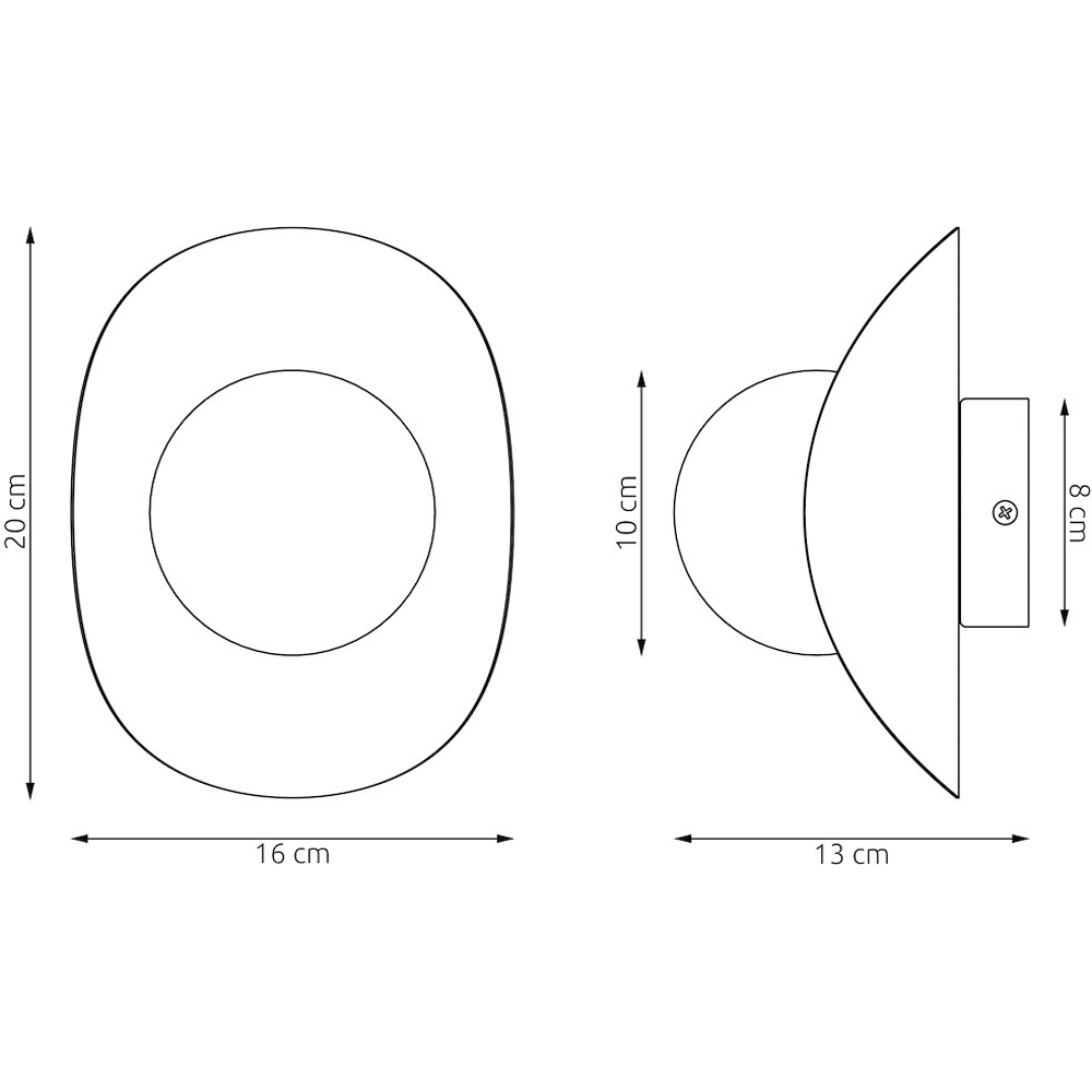 Emibig Fiero White Shade Black Wall Lamp Image 5