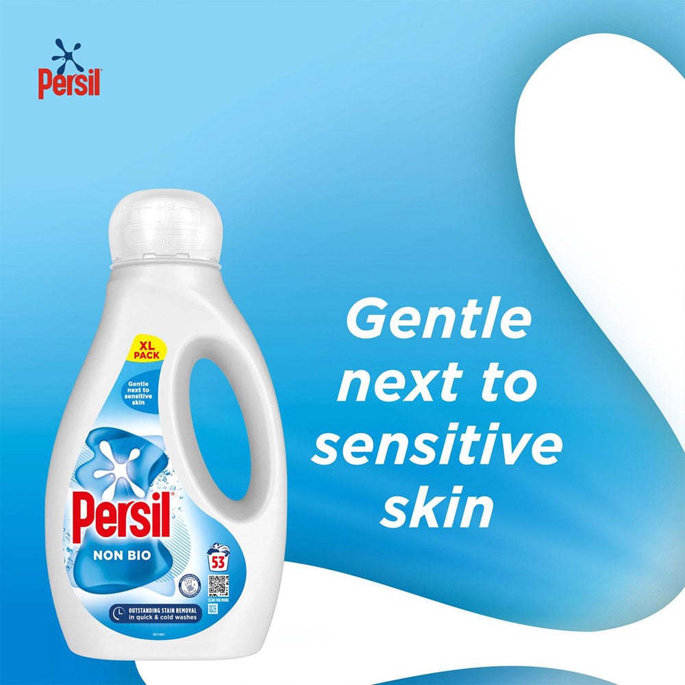 Persil Non Bio Liquid Detergent 53 Washes 1.54L 4 Pack Image 6