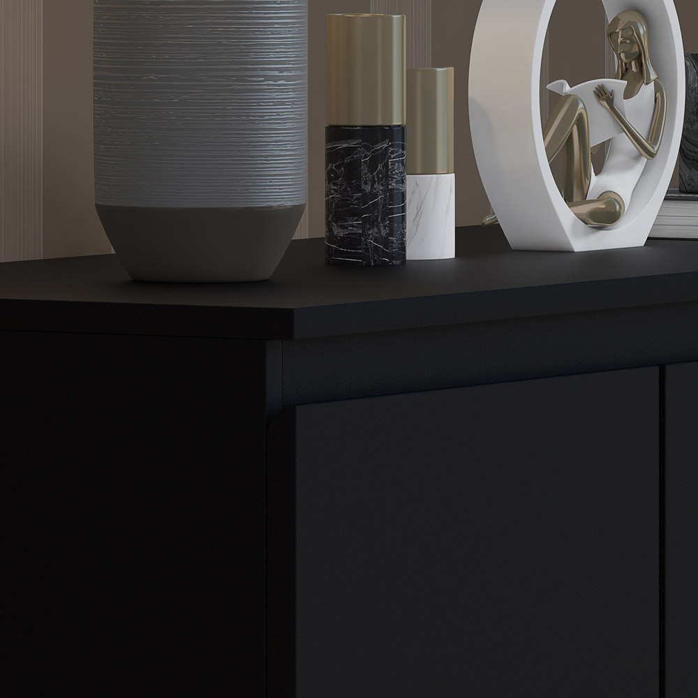 FWStyle Stora Merchant 7 Drawer Matt Black Chest of Drawers Image 4