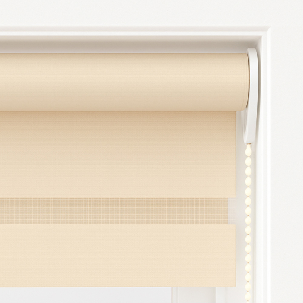 New Edge Blinds Natural Day and Night Zebra Roller Blind 135cm Image 3