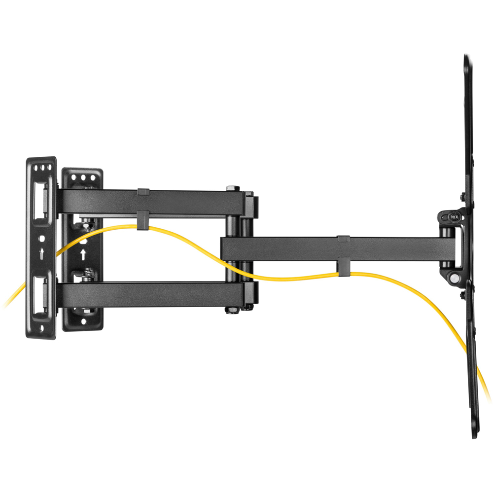 Properav Black Corner Swing Arm TV Wall Bracket 23 to 55 inch Image 4